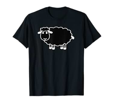 DimMoire Beloved sheep ロンT BLACK Amazon.com: Black Sheep T-Shirt : Clothing, Shoes & Jewelry